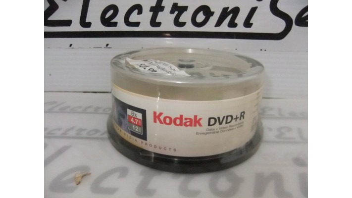 Kodak DVD+R 8X paquet de 25 disques vierges